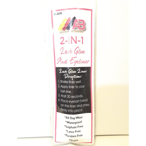 AMPLIFIED BEAUTY 2-IN-1 LASH LINER GLUE - BLACK